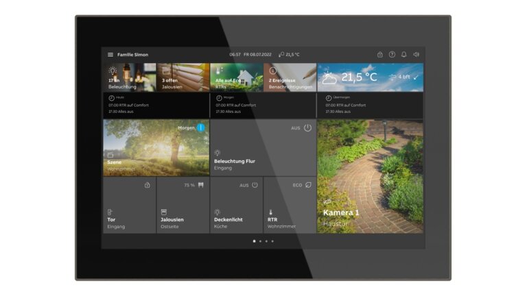 Hauptbild Touch- & Bedienpanels SmartTouch 10 Home graphit | © ABB AG BUSCH-JAEGER